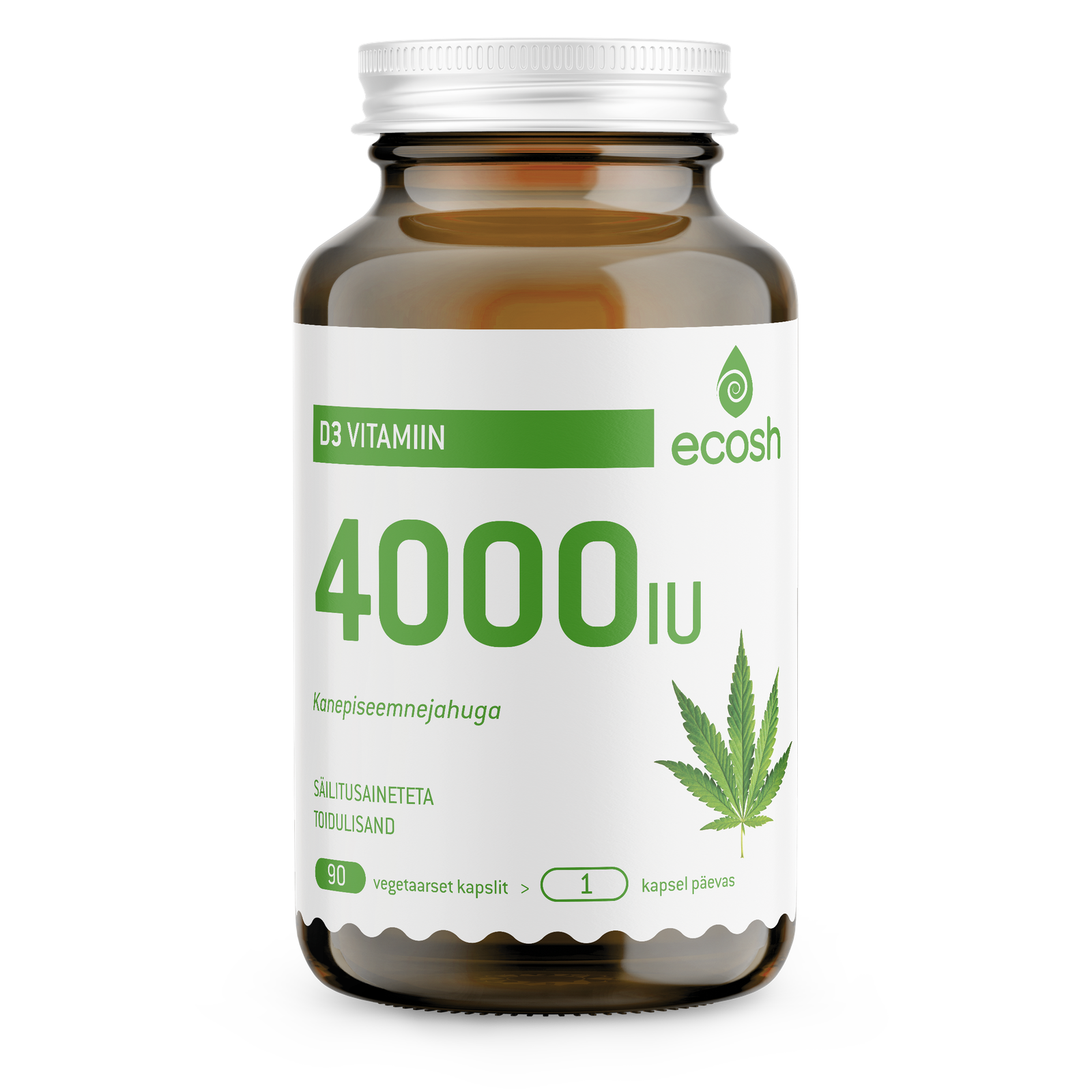 Vitamiin D3, 4000IU/kapsel 